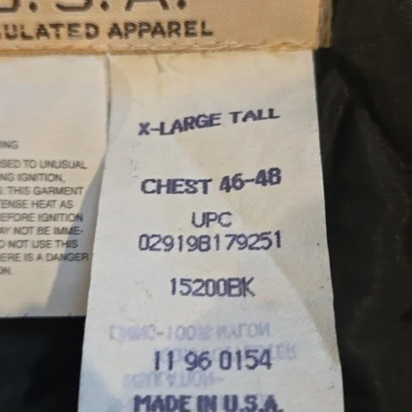 WallVintage 70's Blizzard Pruf Jumpsuit Sz XL Tall Chest 46-48 NWOT - Picture 2 of 7